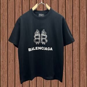Classic Men's Balenciaga Short Sleeve Black